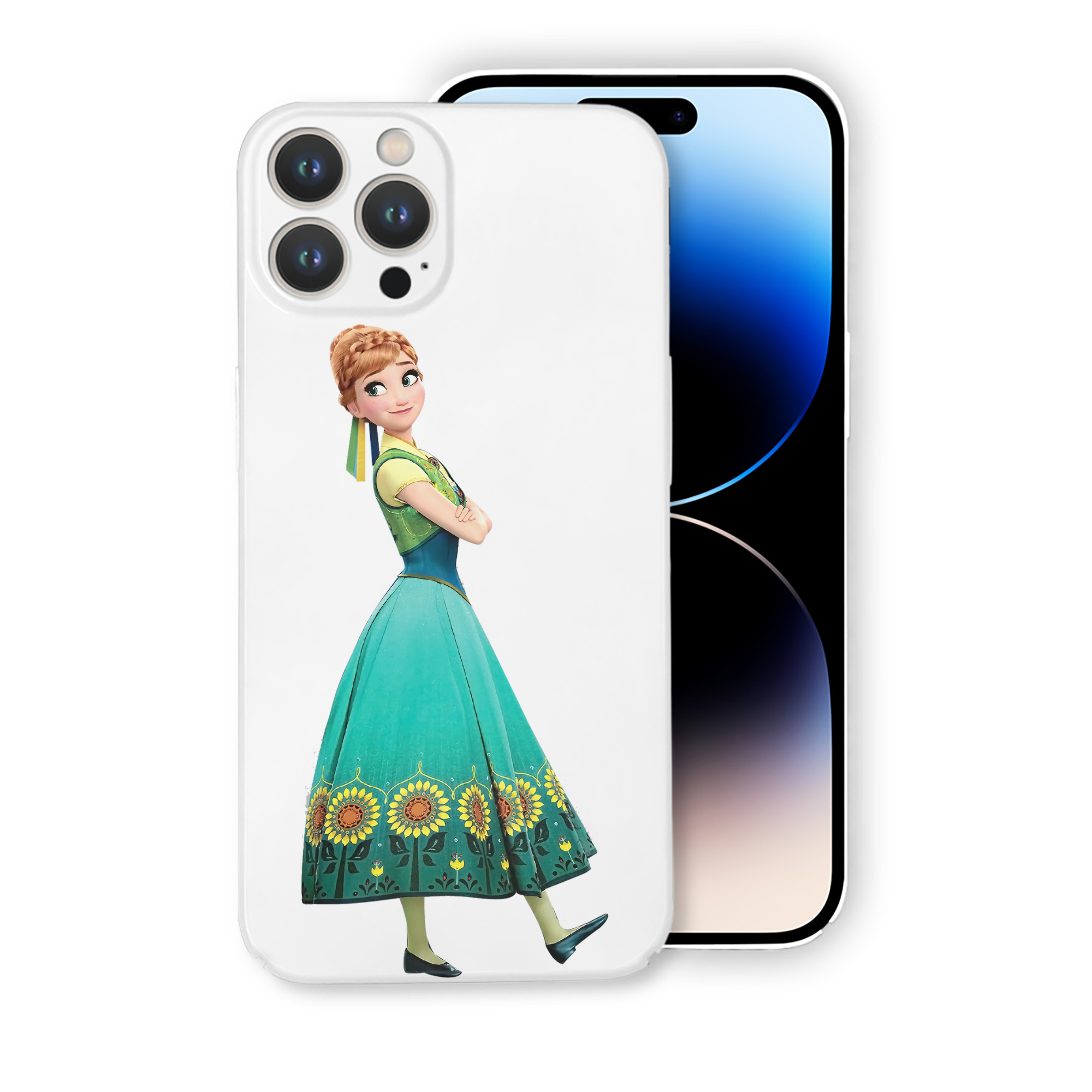 （画像用） アナと雪の女王 アンナ エルサ Frozen Anna Elsa 【iPhone 14シリーズ対応】ハードケース